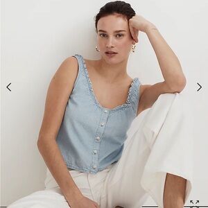 Madewell Denim Crop Tank